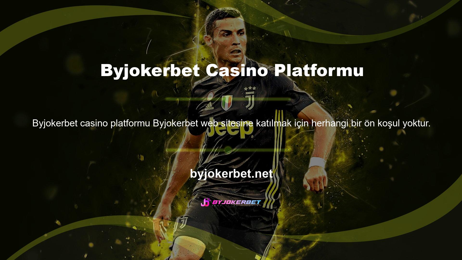 Byjokerbet üye olabilmek için Türkiye Cumhuriyeti vatandaşı olmanız ve internete son giriş yaptığınızda en az 18 yaşında olmanız gerekmektedir